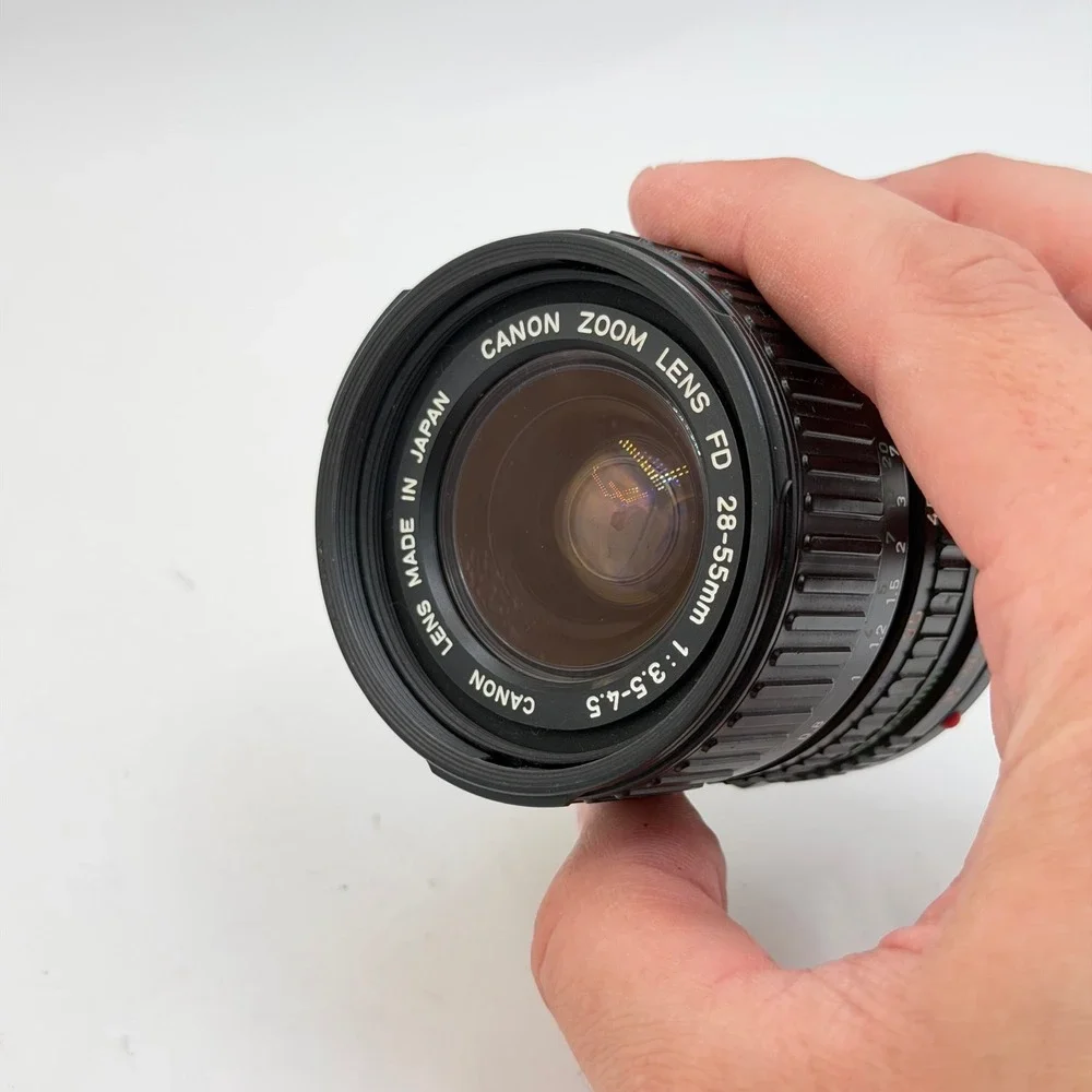 Canon FD 28-55mm f3.5-4.5 Zoom Lens with Macro and Kenko UV Filter Japan Tested